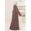 chubby-knit abaya NAWEL