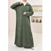 chubby-knit abaya NAWEL