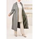 SAFIYA khaki fur-lined women's parka