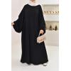 Umm Khadijâa Flared abaya with puffed sleeves