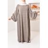 Umm Khadijâa Flared abaya with puffed sleeves