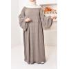 Umm Khadijâa Flared abaya with puffed sleeves