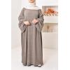 Umm Khadijâa Flared abaya with puffed sleeves