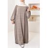 Umm Khadijâa Flared abaya with puffed sleeves