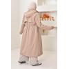 Long fur-lined parka SAFIYA Beige