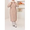 Long fur-lined parka SAFIYA Beige