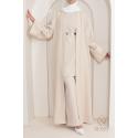 WAFIKA beige 3-piece trouser set