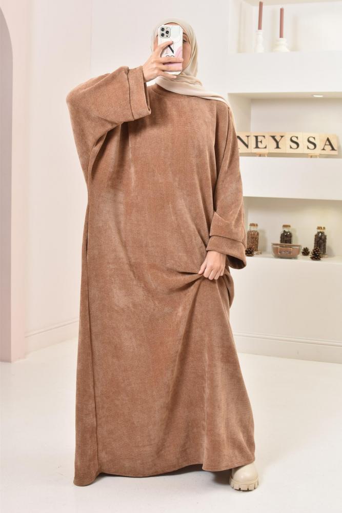 Oversize-Abaya aus Cord CHAHLA