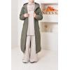 Women's beige reversible Winter parka