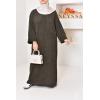 Houda oversized velvet abaya