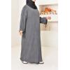 Houda oversized velvet abaya