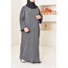 Houda oversized velvet abaya