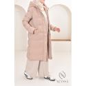 Lange Daunenjacke für Damen Montreal latte