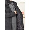 Women's long down jacket black Montreal