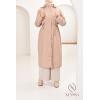 Long fur-lined parka SAFIYA Beige