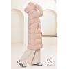 Size + Women's Long Latte Daunenjacke New York