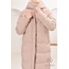 Size + Women's Long Latte Daunenjacke New York