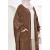 Cardigan papillon Umm Shahid Marron