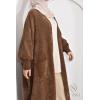 Cardigan papillon Umm Shahid Marron