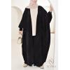 Umm Shahid butterfly cardigan Black