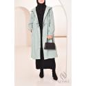 ILHAM mint green long parka