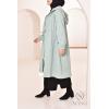 mint green long parka