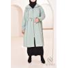 mint green long parka