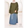 Nessima long corduroy tunic