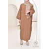 Abaya velours cotelé oversize pas cher