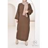 Houda oversized velvet abaya