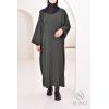 Houda oversized velvet abaya