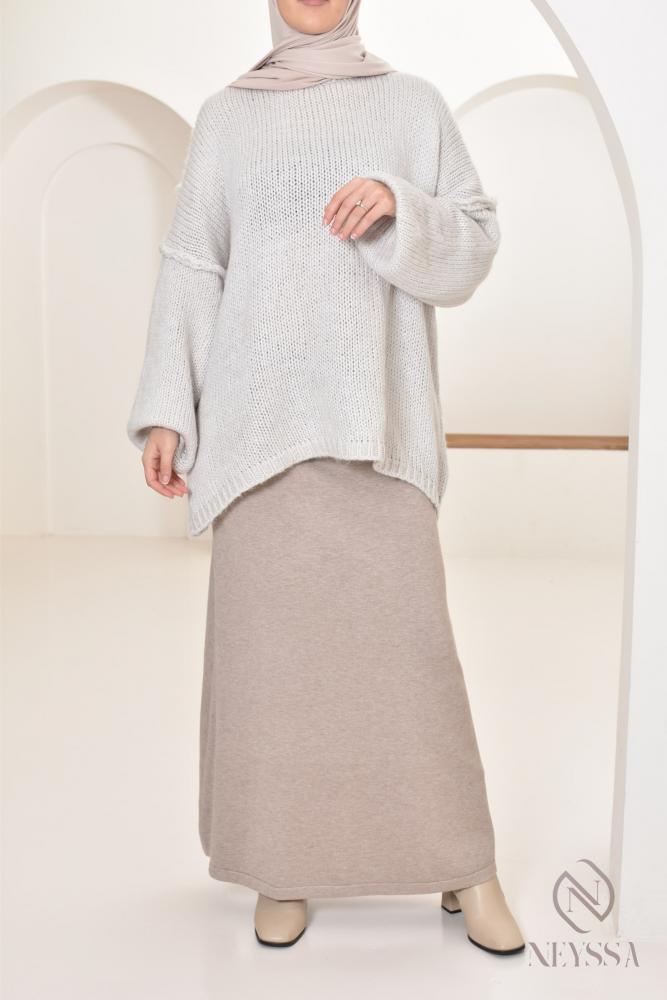 Fasliya mesh straight skirt