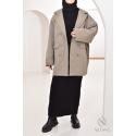 Women's hooded parka London Taupe