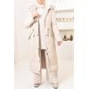 Parka réversible fourrure Beige FEMME