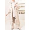 Parka réversible fourrure Beige FEMME