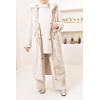 Parka réversible fourrure Beige FEMME