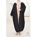 Black Saphora oversized butterfly coat