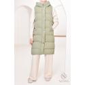 Aseel Sleeveless Jacket Khaki