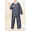 Women's jean-effect fabric set