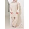 Beige Comfy knit set for women