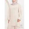 Set für Frauen aus Strick Comfy Beige