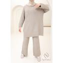 Damen-Set aus Strick Comfy Taupe