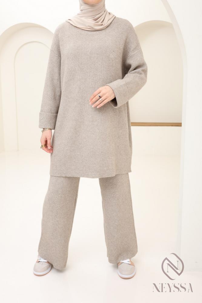 Women's Comfy knit set Taupe