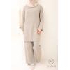 Damen-Set aus Strick Comfy Taupe