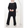 Damen-Set aus Strick Comfy Schwarz