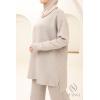 Women's taupe woven set