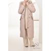 Parka réversible fourrure Beige FEMME