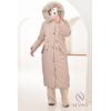 Parka réversible fourrure Beige FEMME