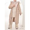 Reversible Beige NEIGE fur parka