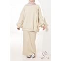 Sweatshirt and skirt set Sana Beige